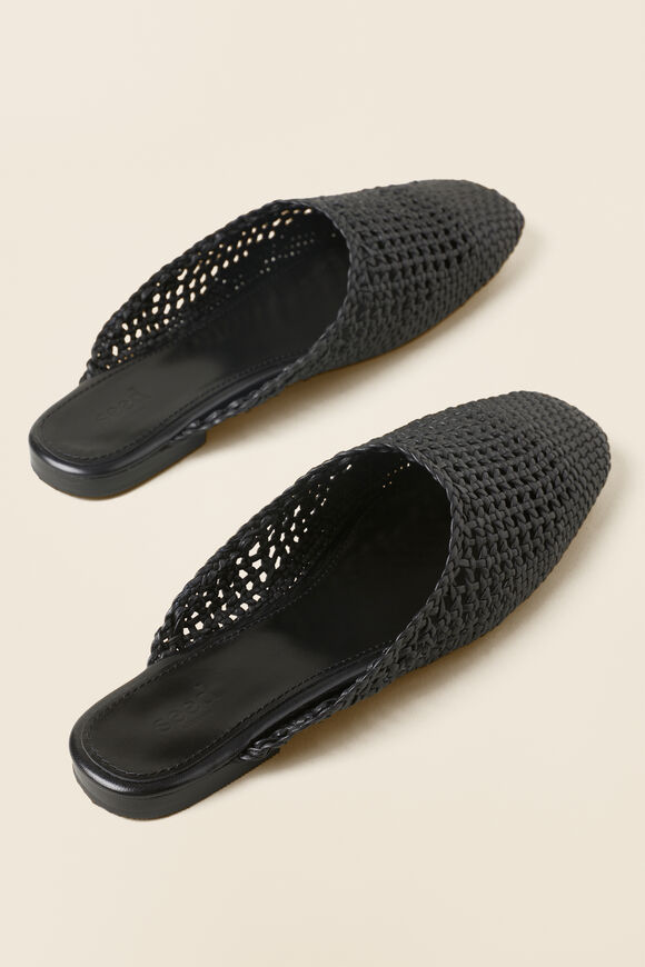 Gina Woven Mule  Black  hi-res