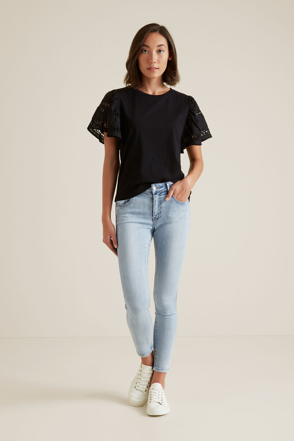 Ladder Trim Tee  