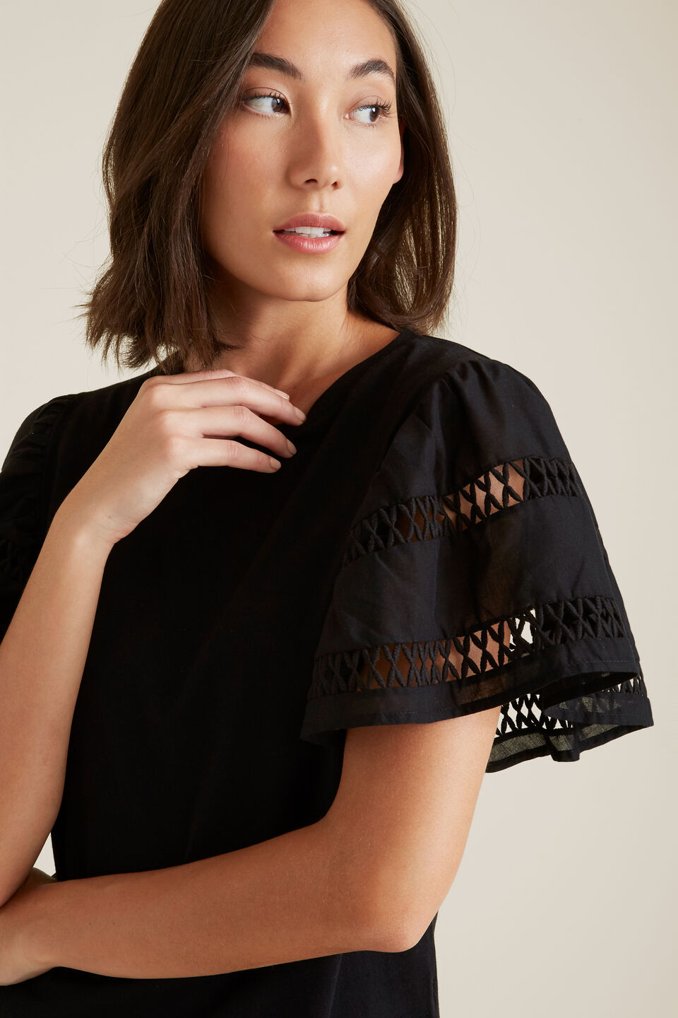 Ladder Trim Tee  