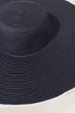 Contrast Edge Sun Hat  Deep Navy White  hi-res