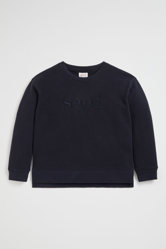 Core Logo Sweat  Midnight Blue  hi-res