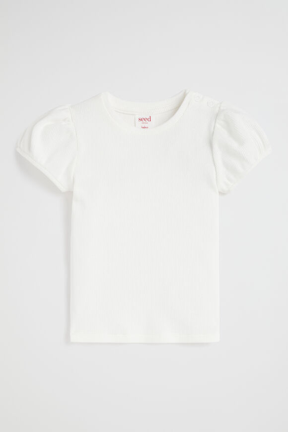Core Summer Rib Tee  Vintage White  hi-res