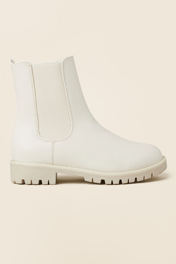 Gusset Combat Boot  Stone  hi-res