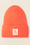 Rib Beanie  Tangerine  hi-res