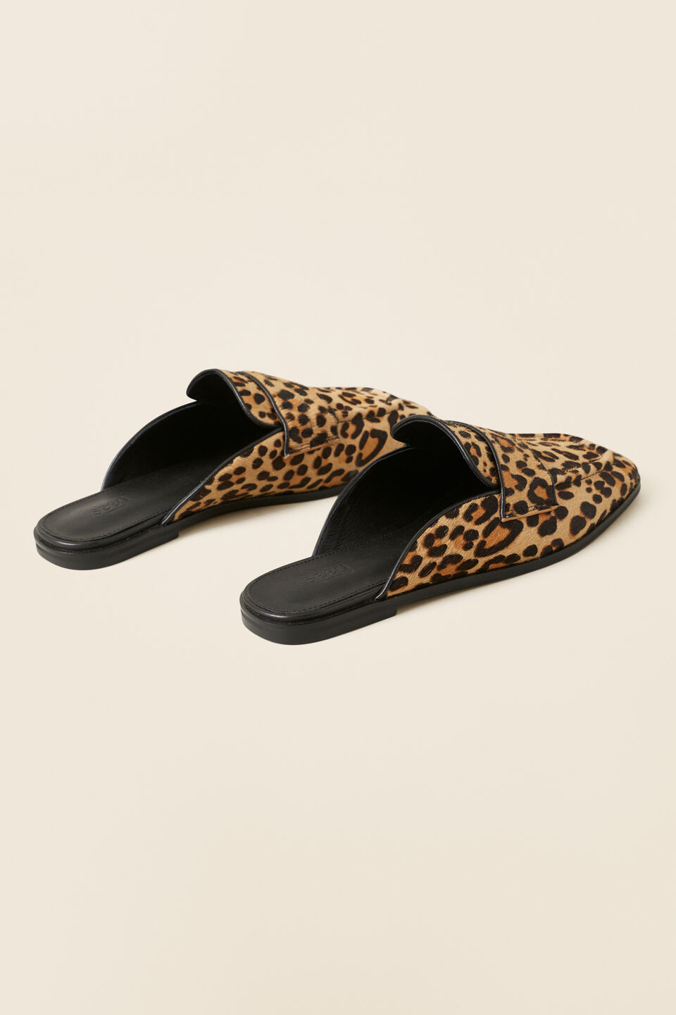 Kelly Leather Mule  Ocelot