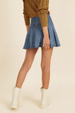 Denim Pleat Skirt  Washed Blue  hi-res