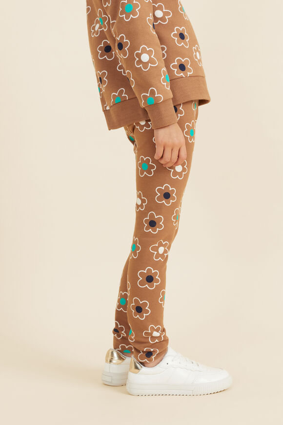 Terry Daisy Leggings  Caramel  hi-res