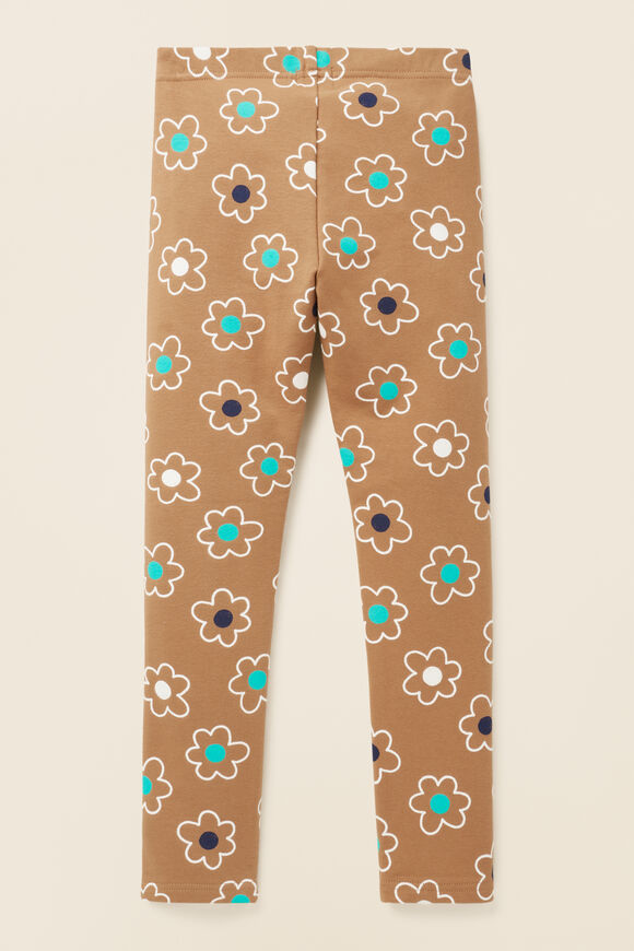 Terry Daisy Leggings  Caramel  hi-res