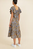 Floral Flutter Sleeve Midi Dress  Turmeric Floral  hi-res