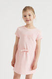 Core Pique Logo Dress  Dusty Rose  hi-res