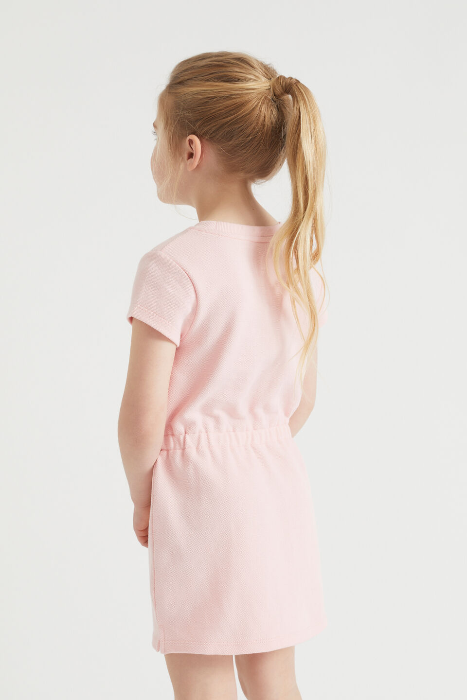Core Pique Logo Dress  Dusty Rose