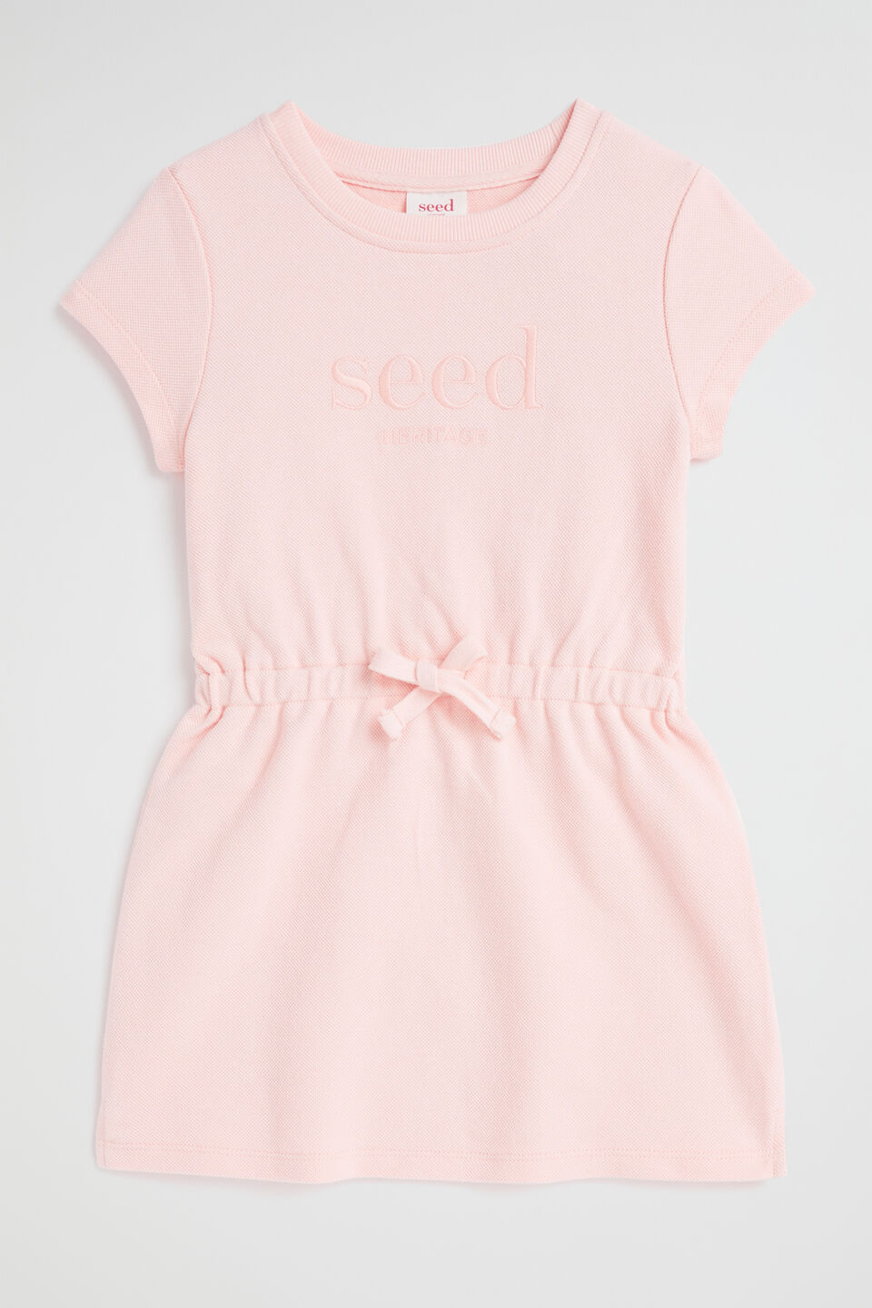 Core Pique Logo Dress  Dusty Rose