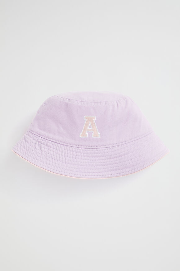 Initial Emb Bucket Hat  A  hi-res