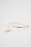 Rainbow Diamante Initial Bangle  C  hi-res