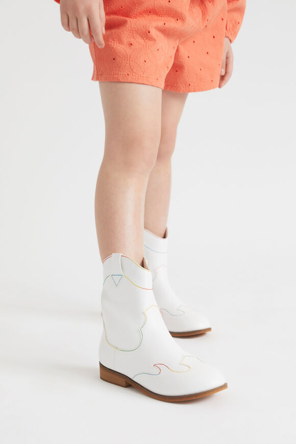Rainbow Stitch Cowboy  White  hi-res