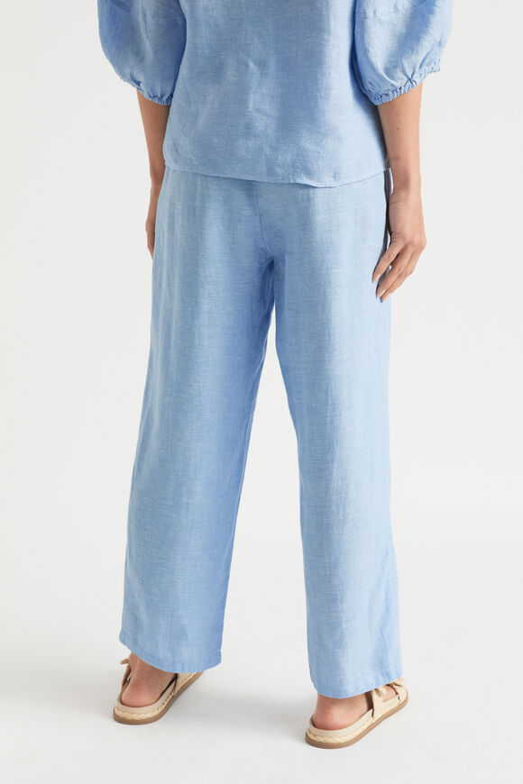 Core Linen Paperbag Pant  Bluebell Crossdye  hi-res
