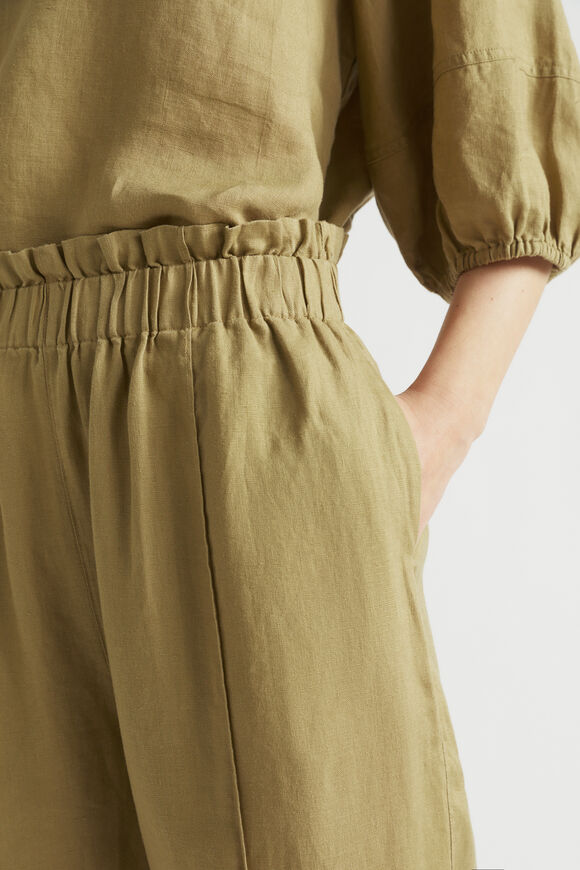 Core Linen Paperbag Pant  Deep Bronze  hi-res