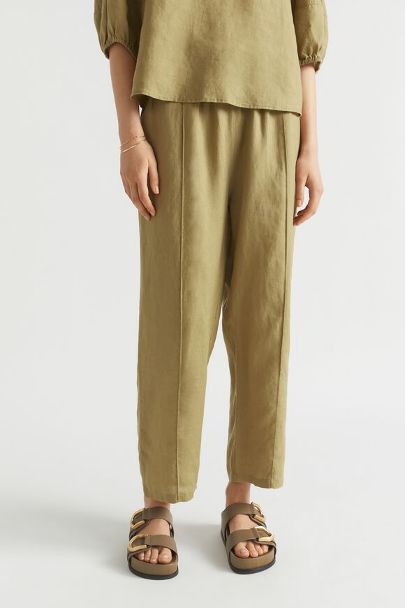 Core Linen Paperbag Pant  Deep Bronze  hi-res