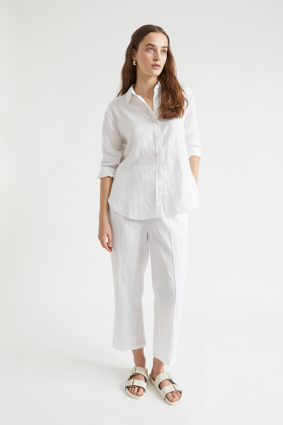 Core Linen Paperbag Pant  Whisper White  hi-res