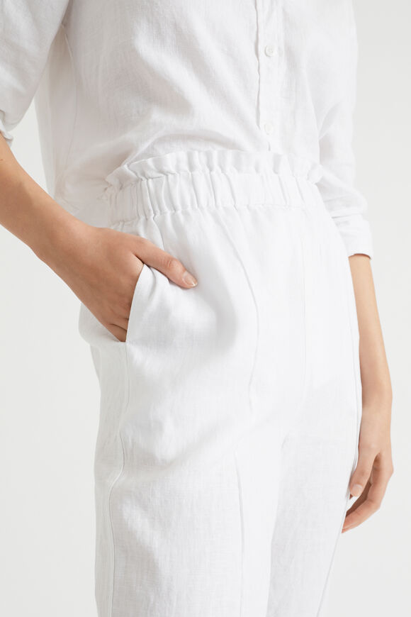 Core Linen Paperbag Pant  Whisper White  hi-res