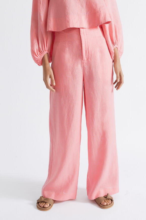 Core Linen Waisted Pant  Pale Peony  hi-res