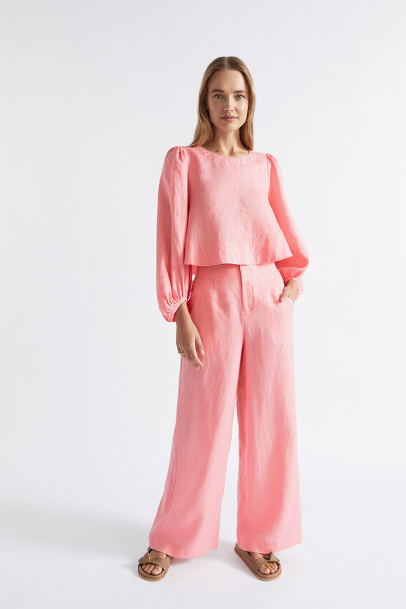 Core Linen Waisted Pant  Pale Peony  hi-res