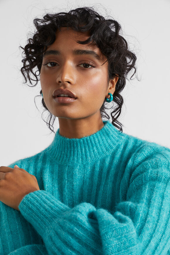 Resin Hoop  Peacock Blue  hi-res