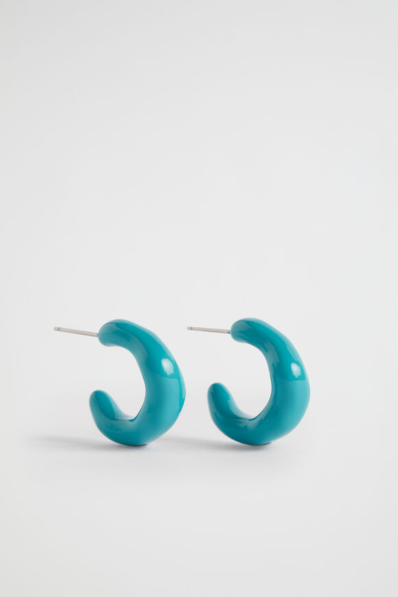 Resin Hoop  Peacock Blue  hi-res