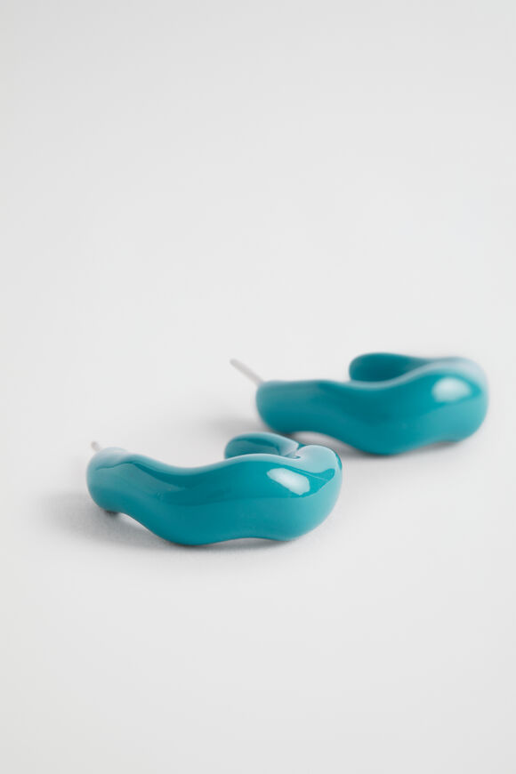 Resin Hoop  Peacock Blue  hi-res