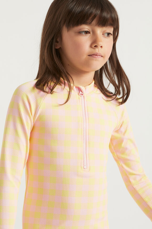 Gingham Rashsuit  Dusty Rose  hi-res