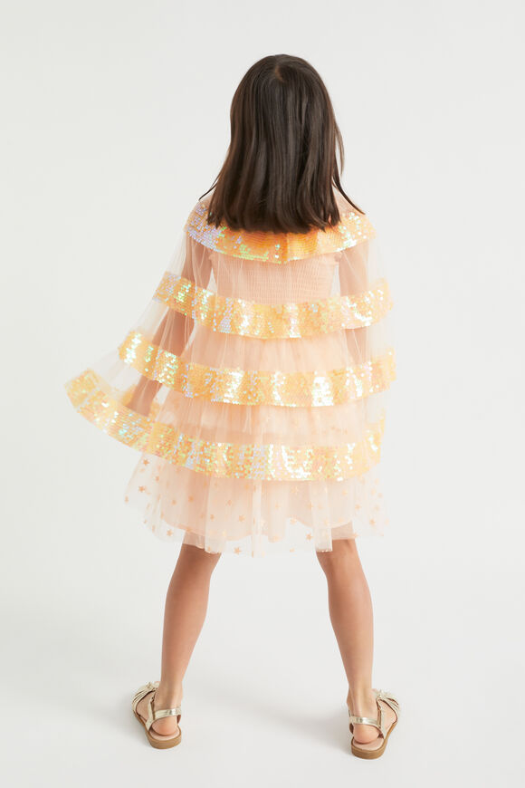 Sequin Party Cape  Flamingo  hi-res