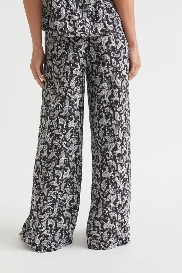 Linen Paisley Wide Leg Pant  Ditsy Paisley  hi-res