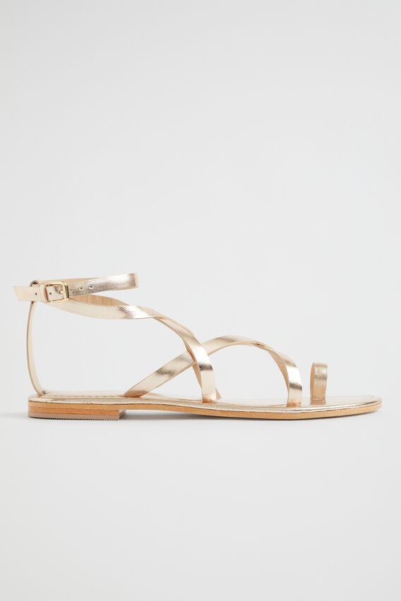 Jasmine Flat Sandal  Soft Gold  hi-res
