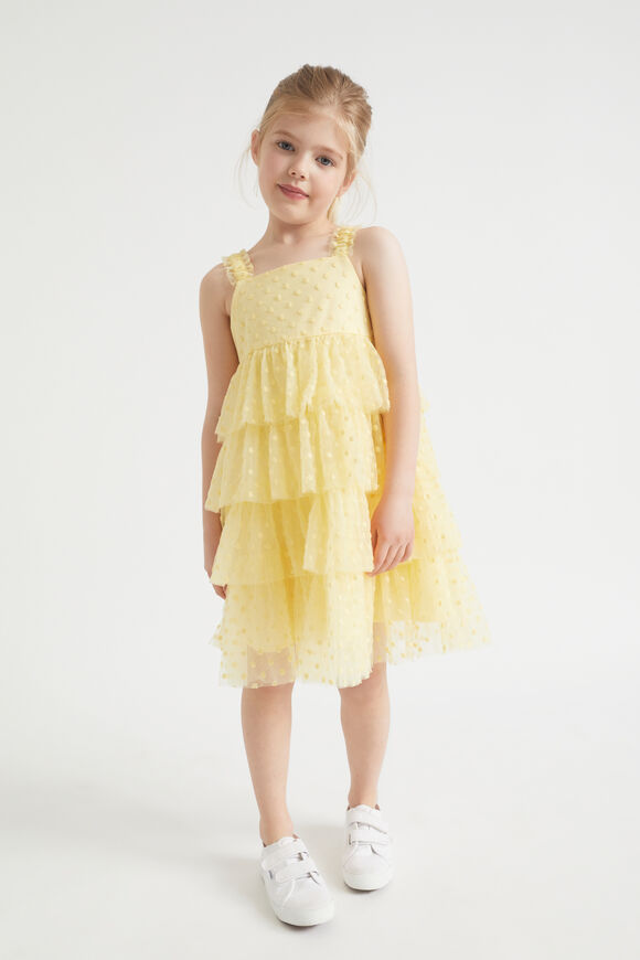 Polka Dot Tiered Dress  Buttercup  hi-res