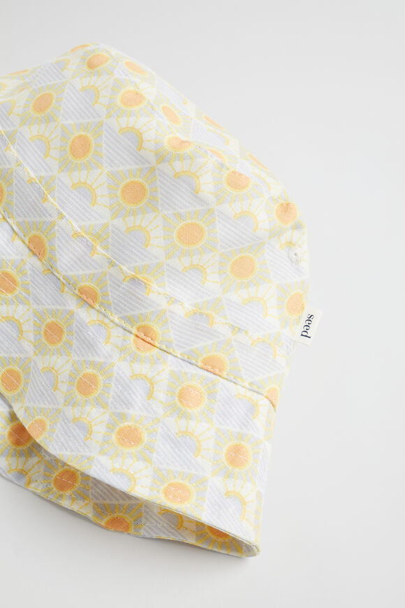 Linen Bucket Hat  Multi  hi-res
