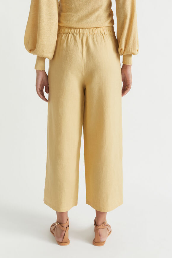 Linen Pintuck Culotte  Shortbread  hi-res