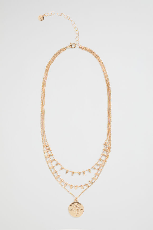 Layered Bead Necklace  Deep Bronze  hi-res