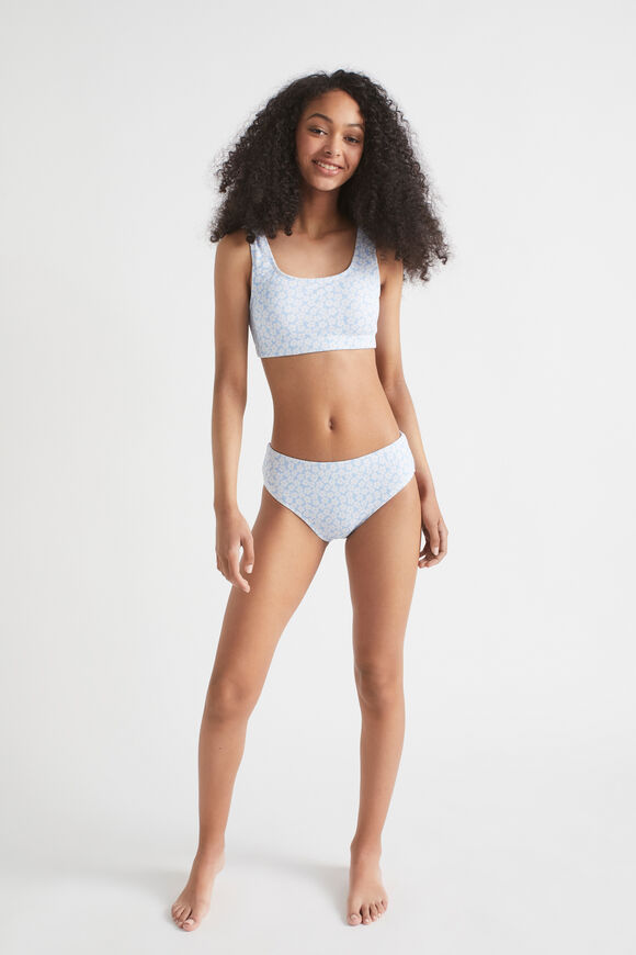 Floral Bikini  Sky Blue  hi-res