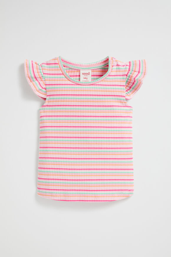 Rib Frill Tank  Multi  hi-res