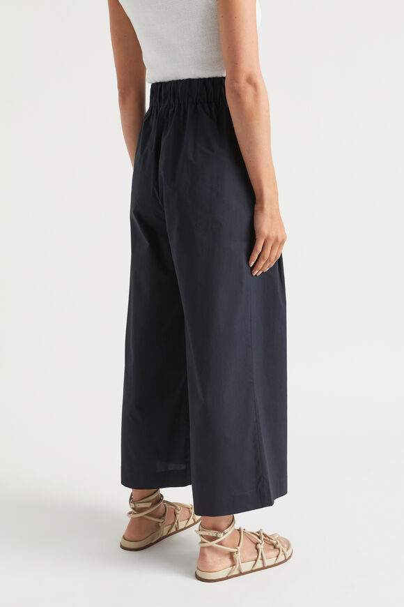 Cotton Pleat Front Pant  Deep Navy  hi-res