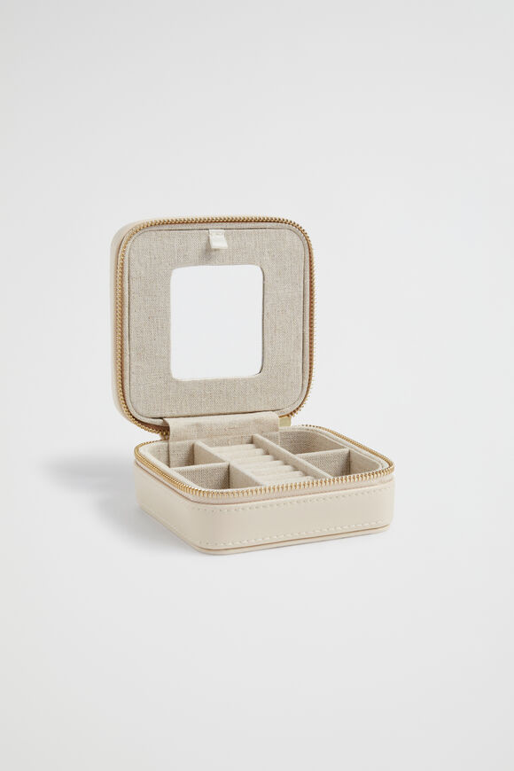 Square Jewellery Case  Stone  hi-res
