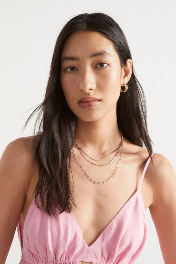 Bead Dangle Necklace  Bluebell  hi-res