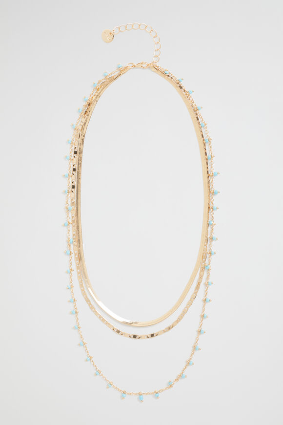 Bead Dangle Necklace  Bluebell  hi-res