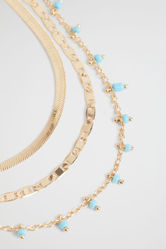 Bead Dangle Necklace  Bluebell  hi-res