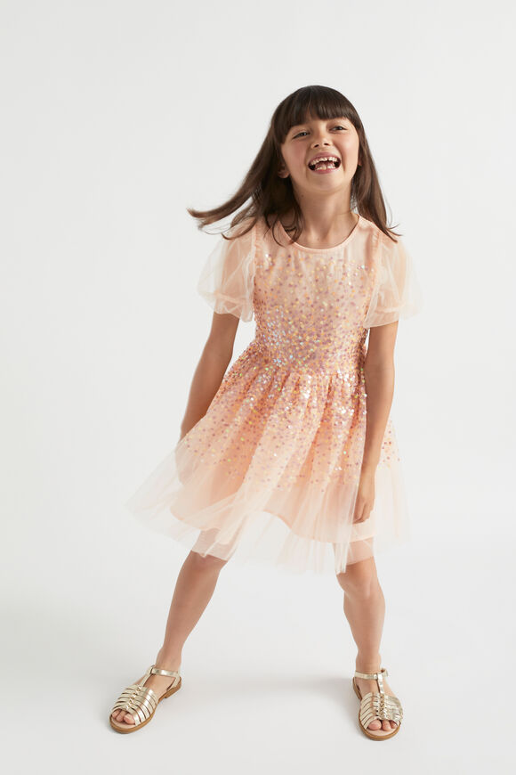 Sequin Dress  Flamingo  hi-res