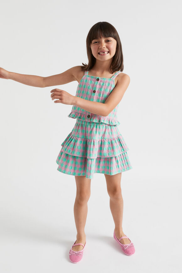 Gingham Skirt  Candy Pink  hi-res