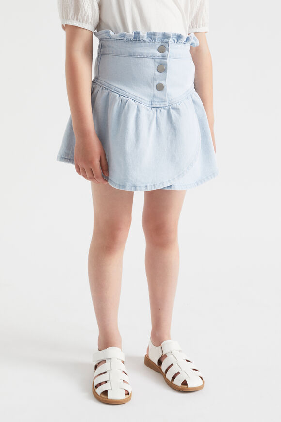 Denim Skirt  Sun Bleach  hi-res