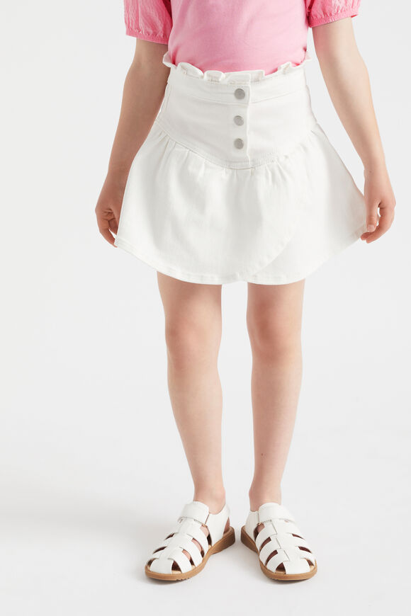 Denim Skirt  Vintage White Wash  hi-res
