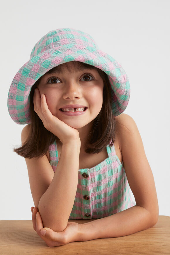 Check Bucket Hat  Multi  hi-res