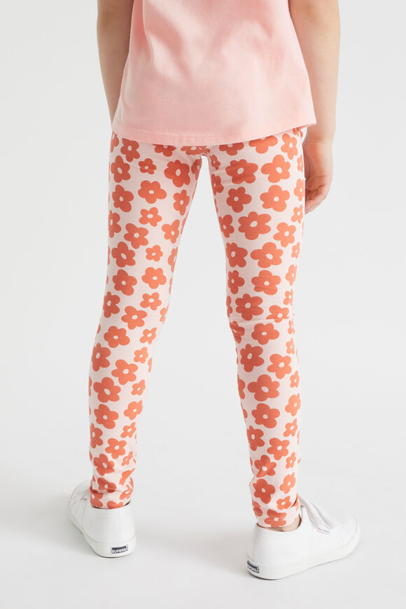 Retro Floral Legging  Dusty Rose  hi-res